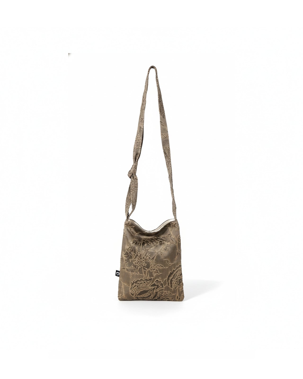 MATKEI “Gilded Glow” Jacquard Slim Crossbody Bag