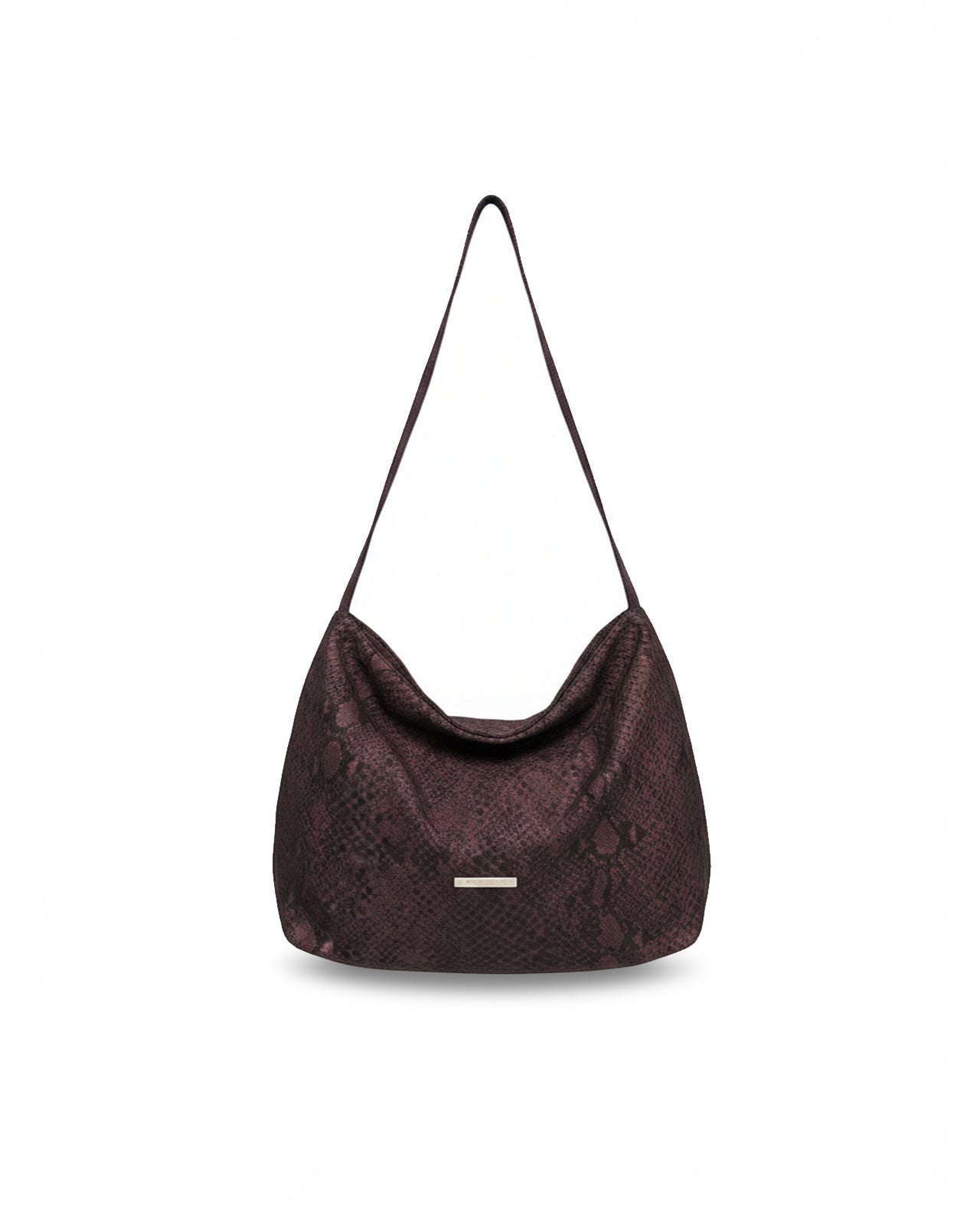 MATKEI “Purple Snakeskin” Textured Tote Bag