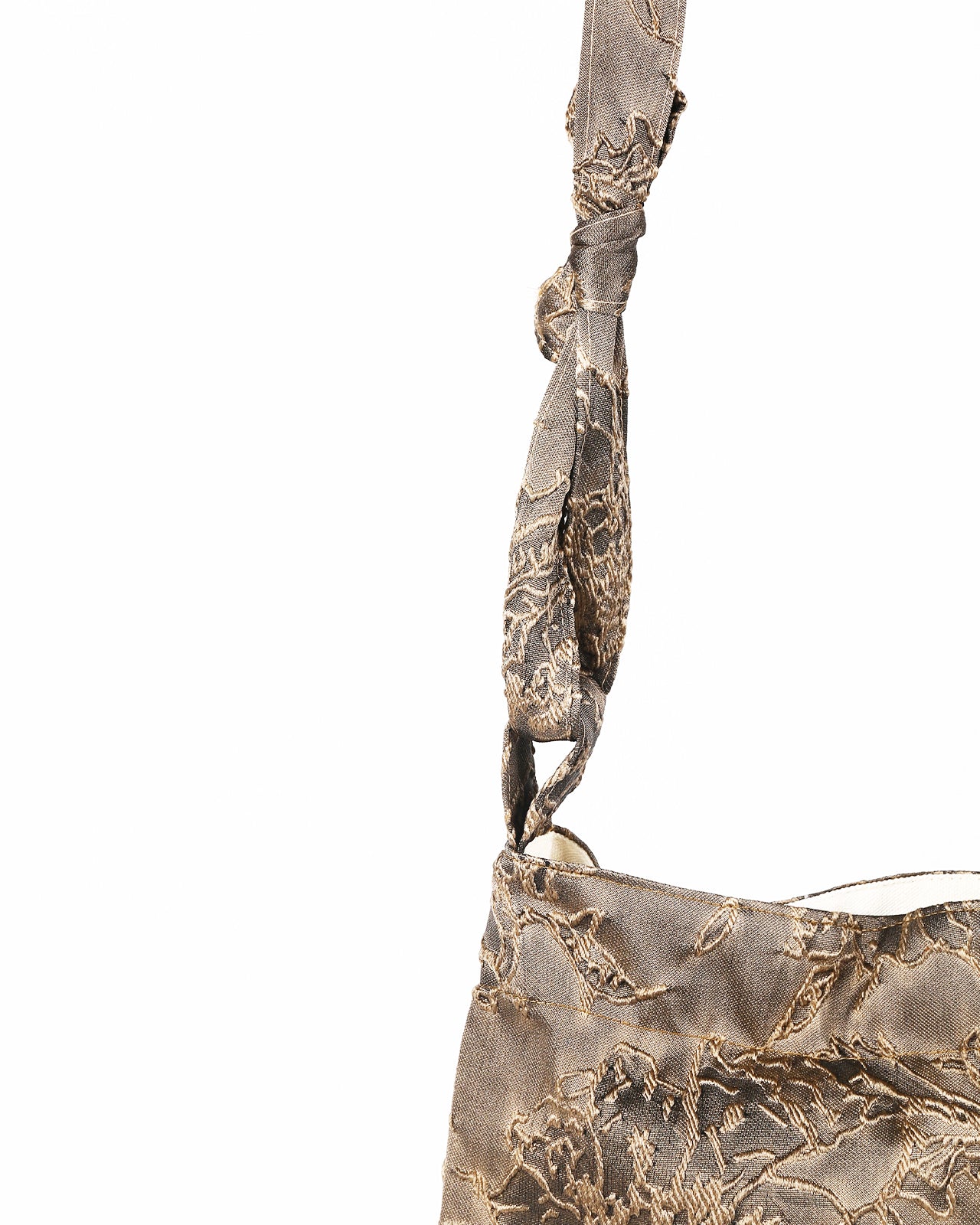 MATKEI “Gilded Glow” Jacquard Slim Crossbody Bag