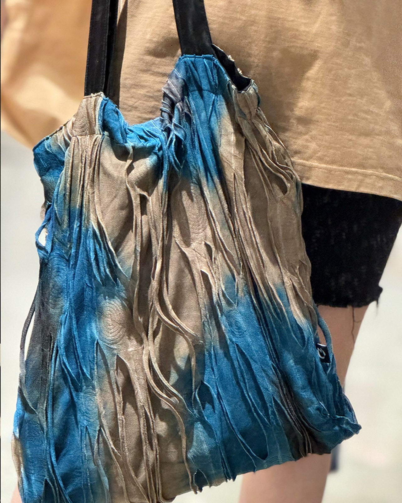 MATKEI “Mud-Dyed Blue” Canvas Crossbody Bag
